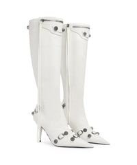 Cagole 90 Boots - Optic White & Silver