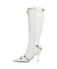 Cagole 90 Boots - Optic White & Silver