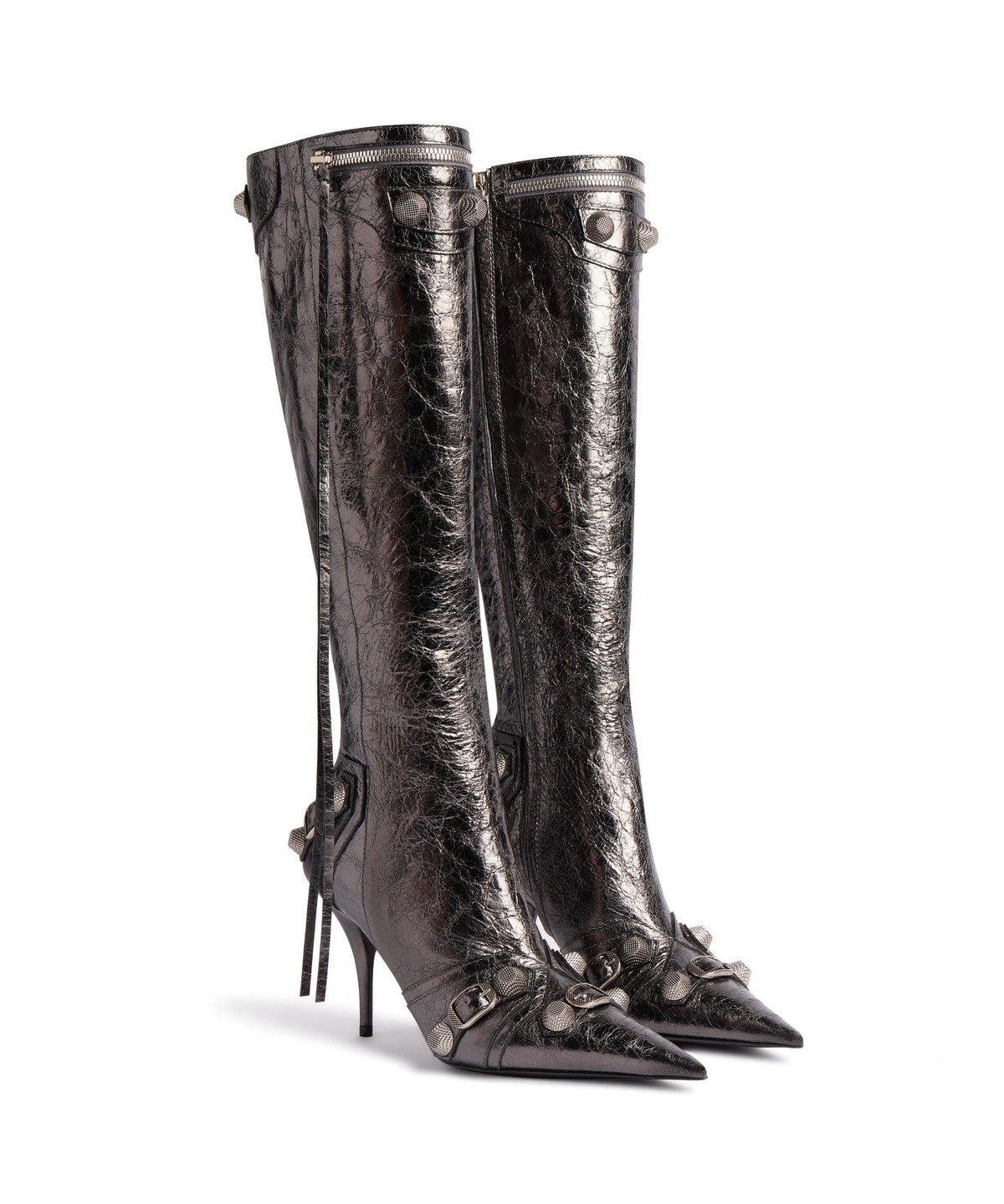 Cagole 90 Boots Metallized - Steel Grey & Silver