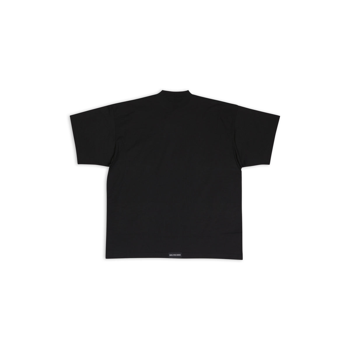 Balenciaga Tab T-Shirt Oversized - Black