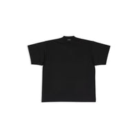 Balenciaga Tab T-Shirt Oversized - Black