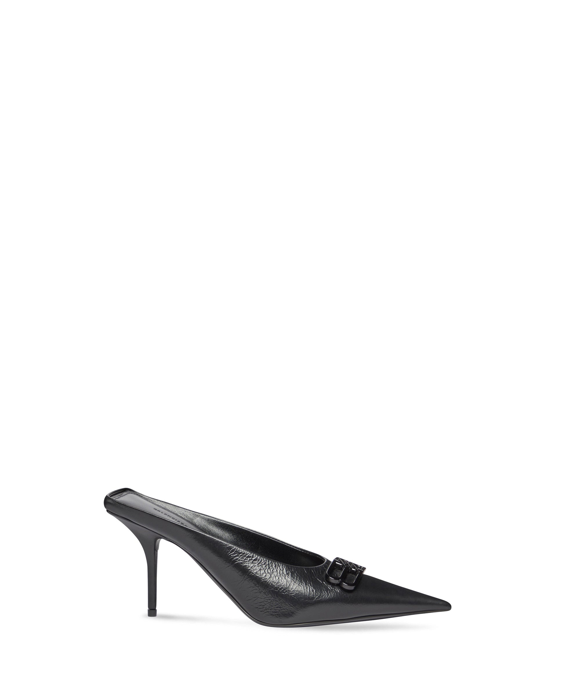 Square Knife 80 Mules - Black