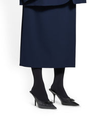 Square Knife 80 Mules - Black