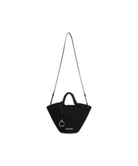 Ibiza Basket With Strap Small - Black & White
