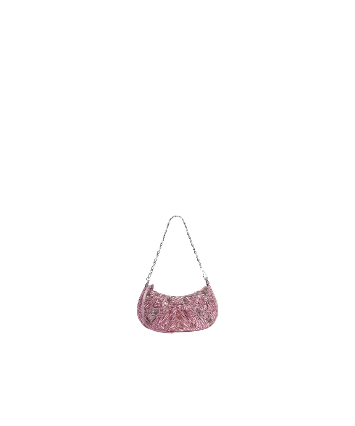 CAGOLE / Le Cagole Mini Bag With Chain And Rhinestones - Light Pink