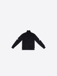 Creased black Turtleneck - Black
