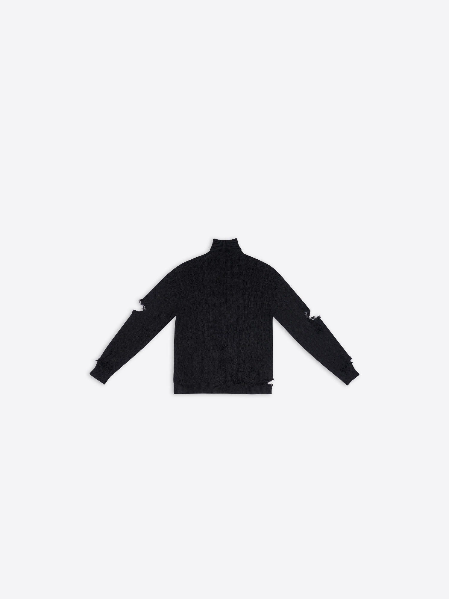 Creased black Turtleneck - Black