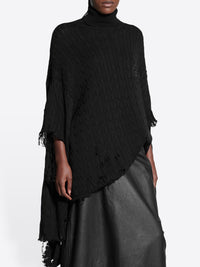 Creased black Turtleneck - Black