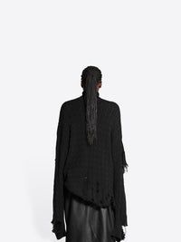 Creased black Turtleneck - Black