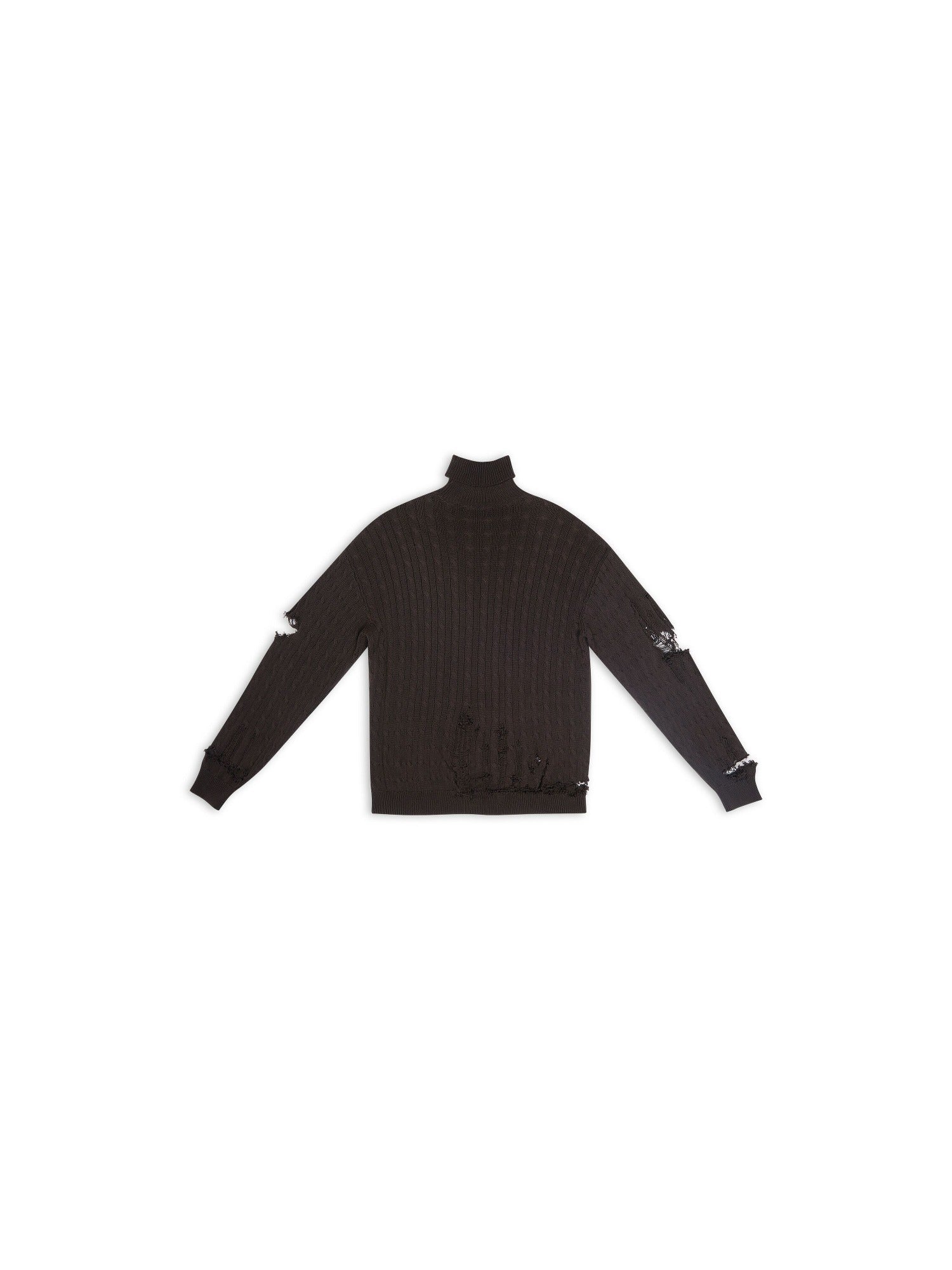 Creased brown Turtleneck - Brown