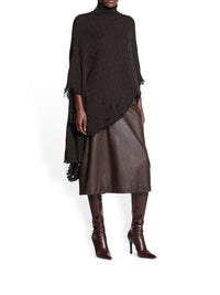 Creased brown Turtleneck - Brown
