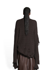 Creased brown Turtleneck - Brown