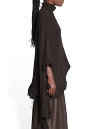 Creased brown Turtleneck - Brown