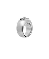 BB Icon Signet Ring - Antique Silver