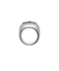 BB Icon Signet Ring - Antique Silver