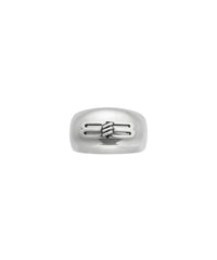 BB Icon Signet Ring - Antique Silver