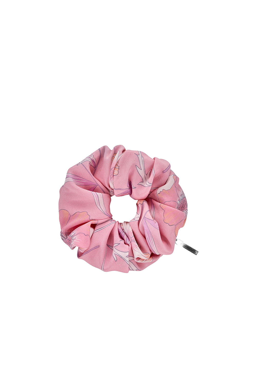 Holli pastel flor & black Scrunchie - Pastel Flor & Black