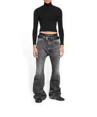 Flared Pants - Black & Iceberg