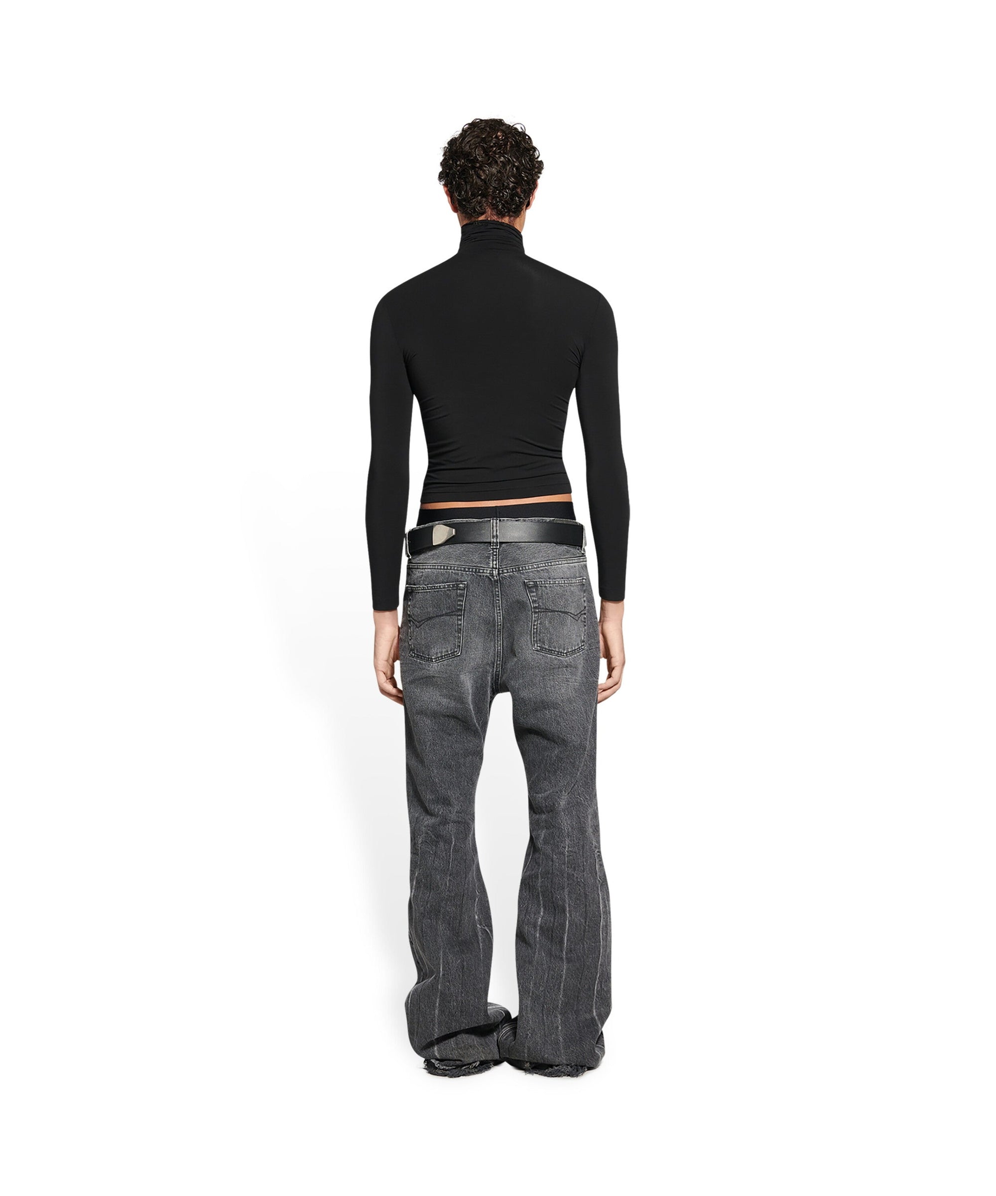 Flared Pants - Black & Iceberg