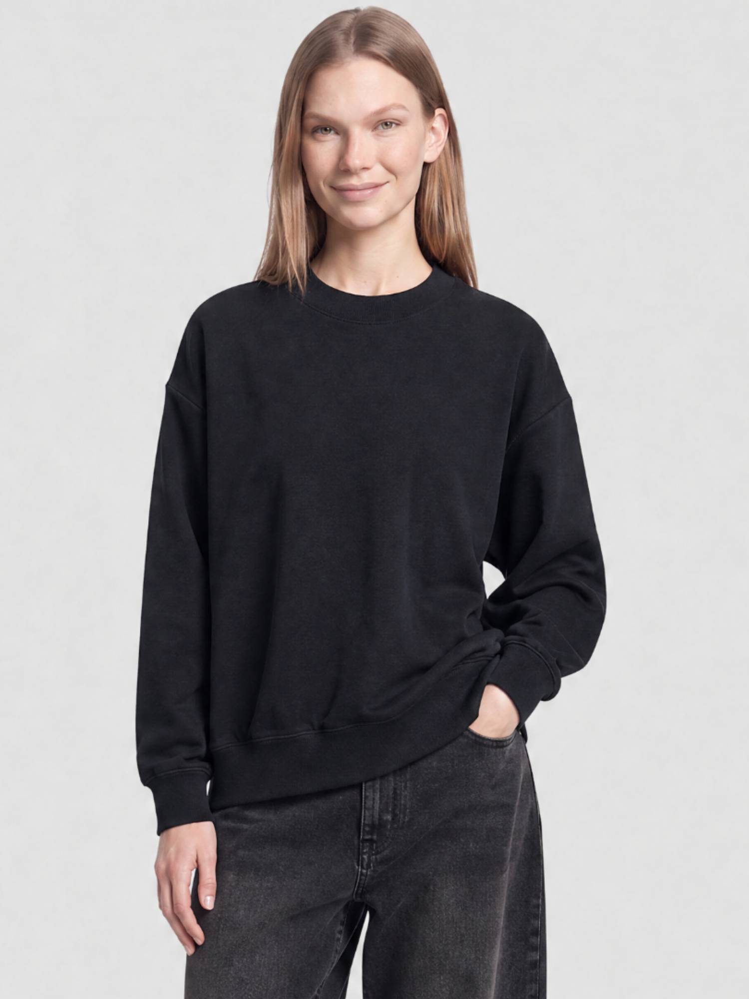 Balenciaga Back Hem black & cocoa Sweatshirt - Black & Cocoa