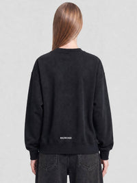Balenciaga Back Hem black & cocoa Sweatshirt - Black & Cocoa