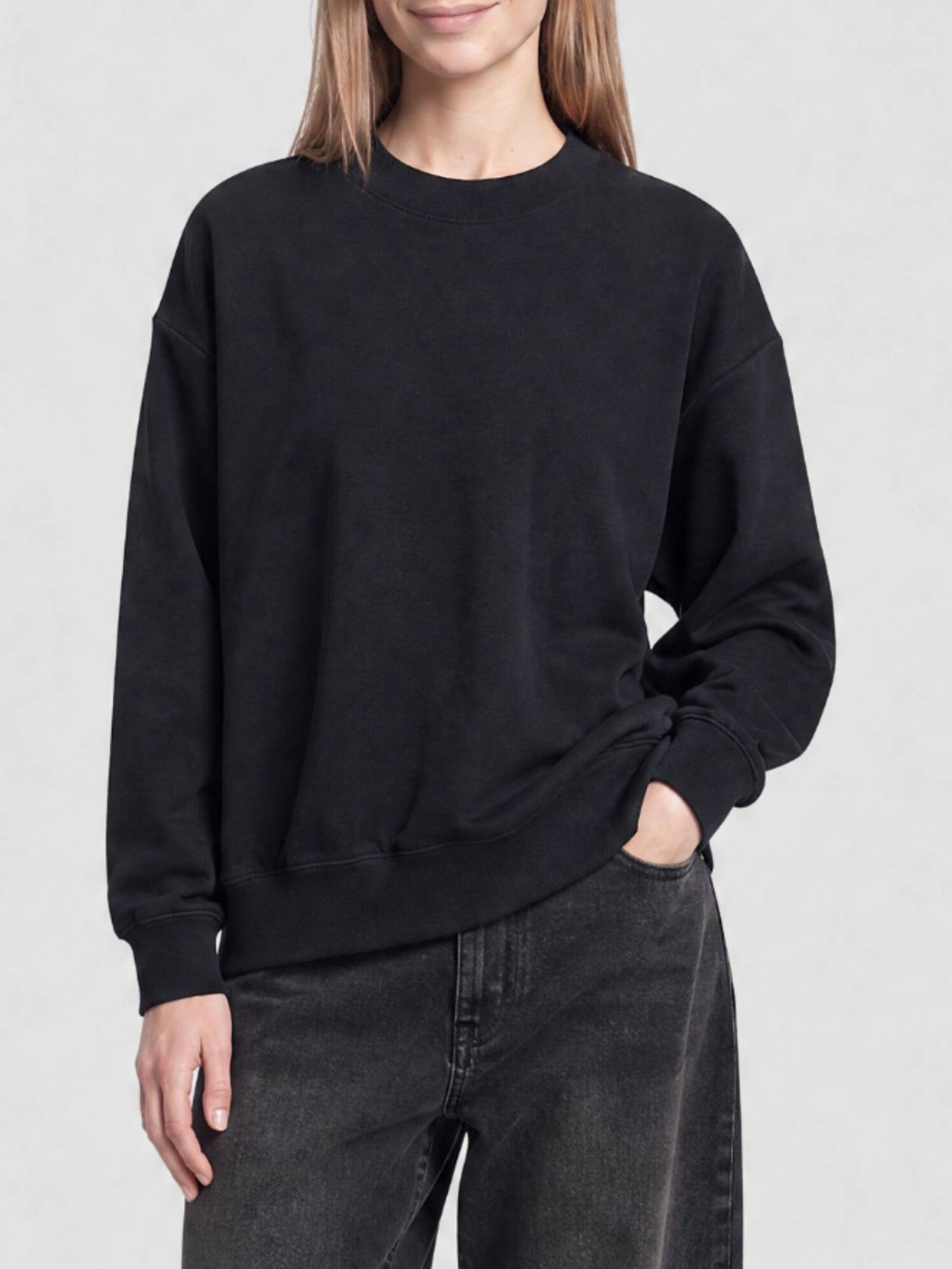 Balenciaga Back Hem black & cocoa Sweatshirt - Black & Cocoa