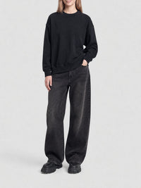 Balenciaga Back Hem black & cocoa Sweatshirt - Black & Cocoa