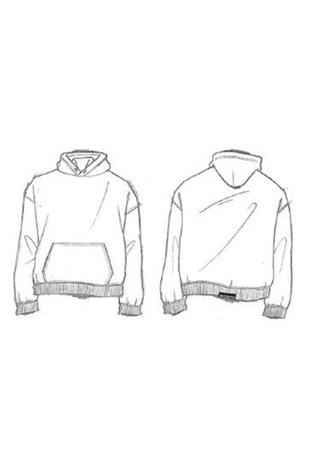 Balenciaga Tab black Hoodie - Black