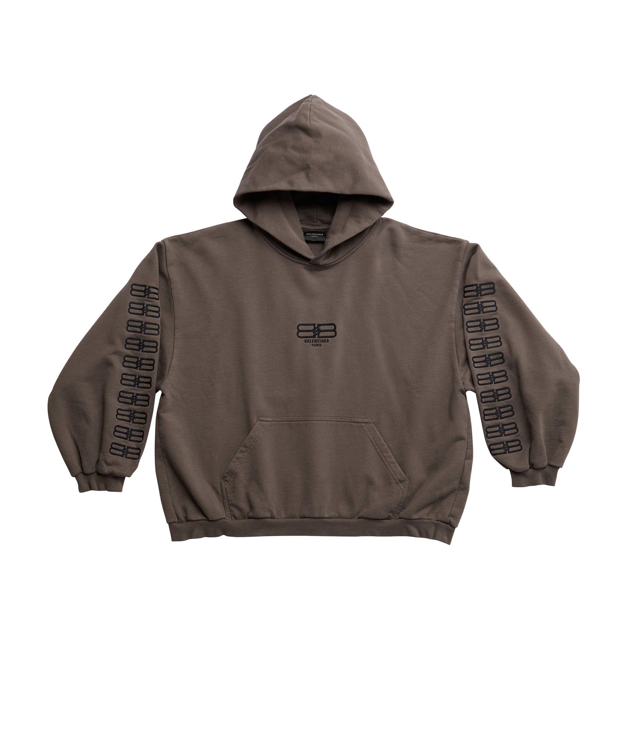 BB Paris Icon Hoodie - Warm Grey & Black