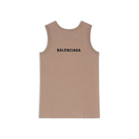Balenciaga Loose Tank Top - Taupe & Black