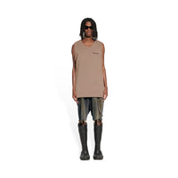 Balenciaga Loose Tank Top - Taupe & Black