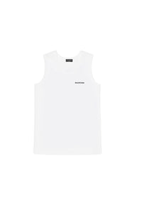 Loose white & blue Tank top - White & Blue