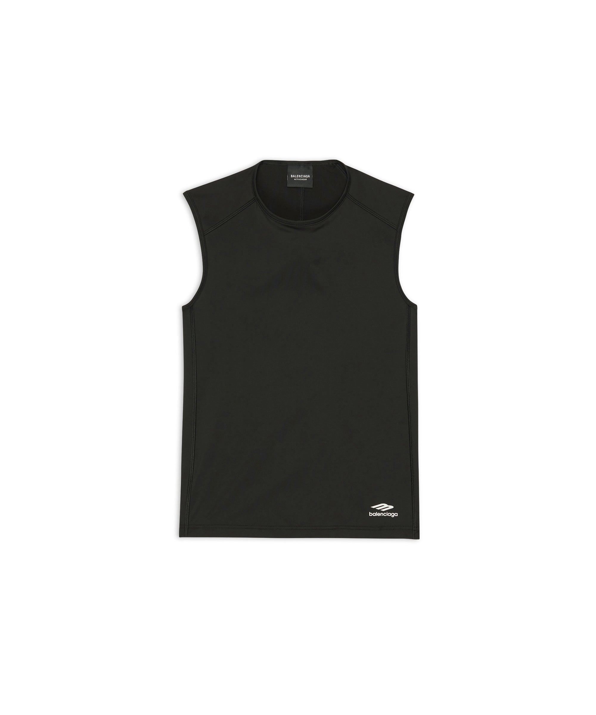 3B Sports Icon Sleeveless Crewneck Top - Black & White