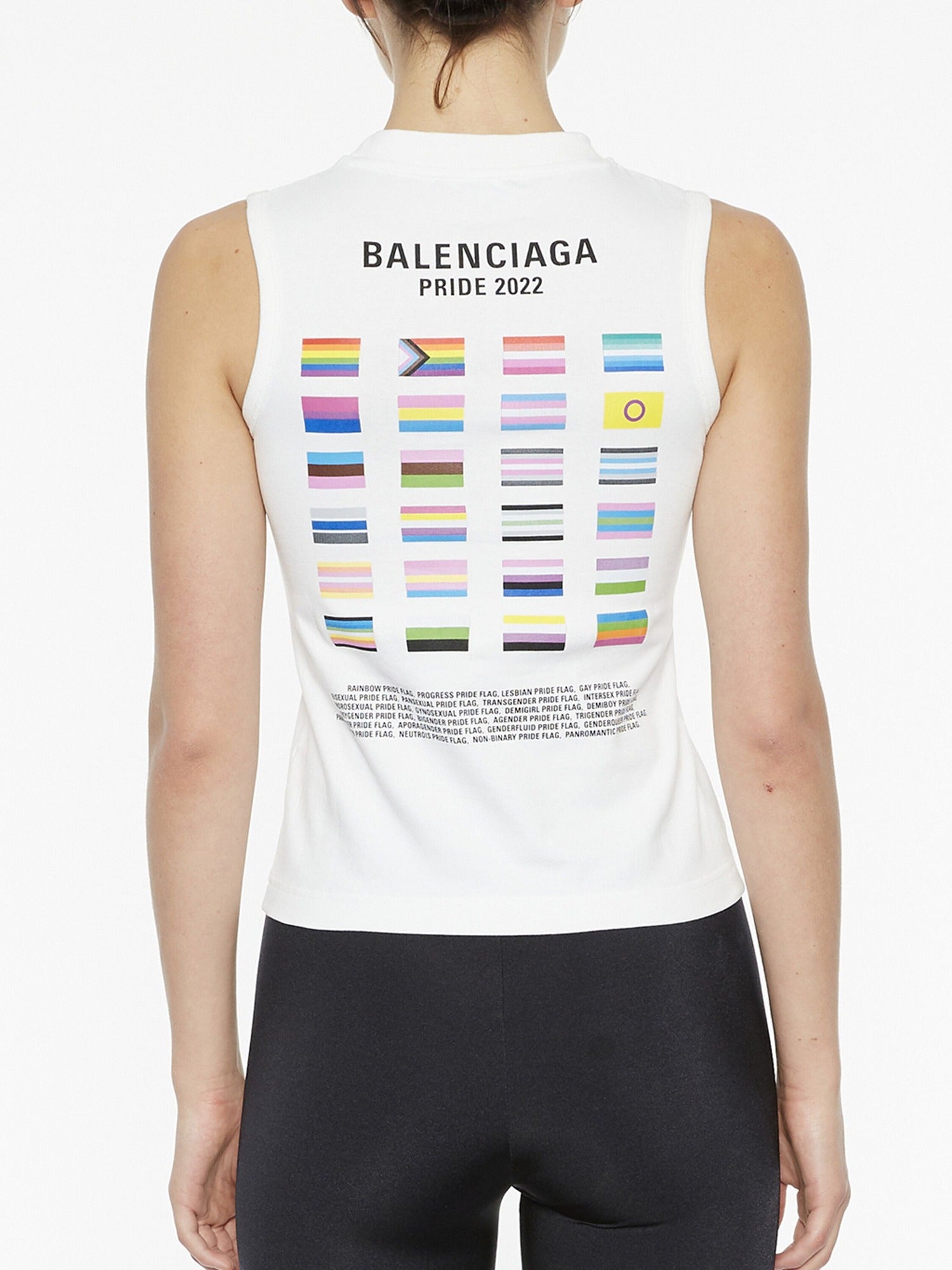 Pride 22 white & black Tank top - White & Black