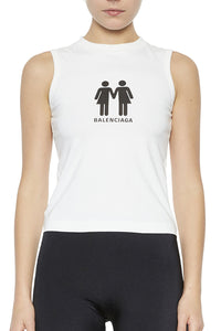 Pride 22 white & black Tank top - White & Black