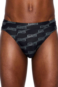 Briefs black & cocoa Swim Briefs - Black & Cocoa