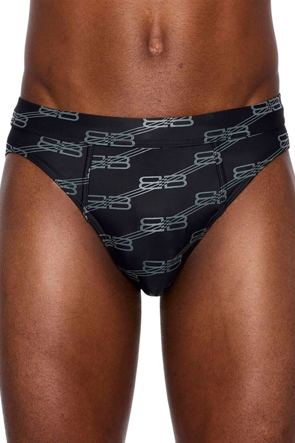 Briefs black & cocoa Swim Briefs - Black & Cocoa