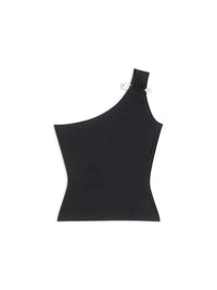Asymetric black Tank top - Black