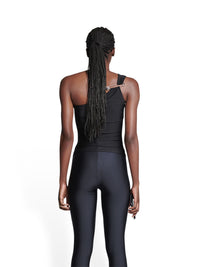 Asymetric black Tank top - Black