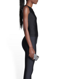 Asymetric black Tank top - Black