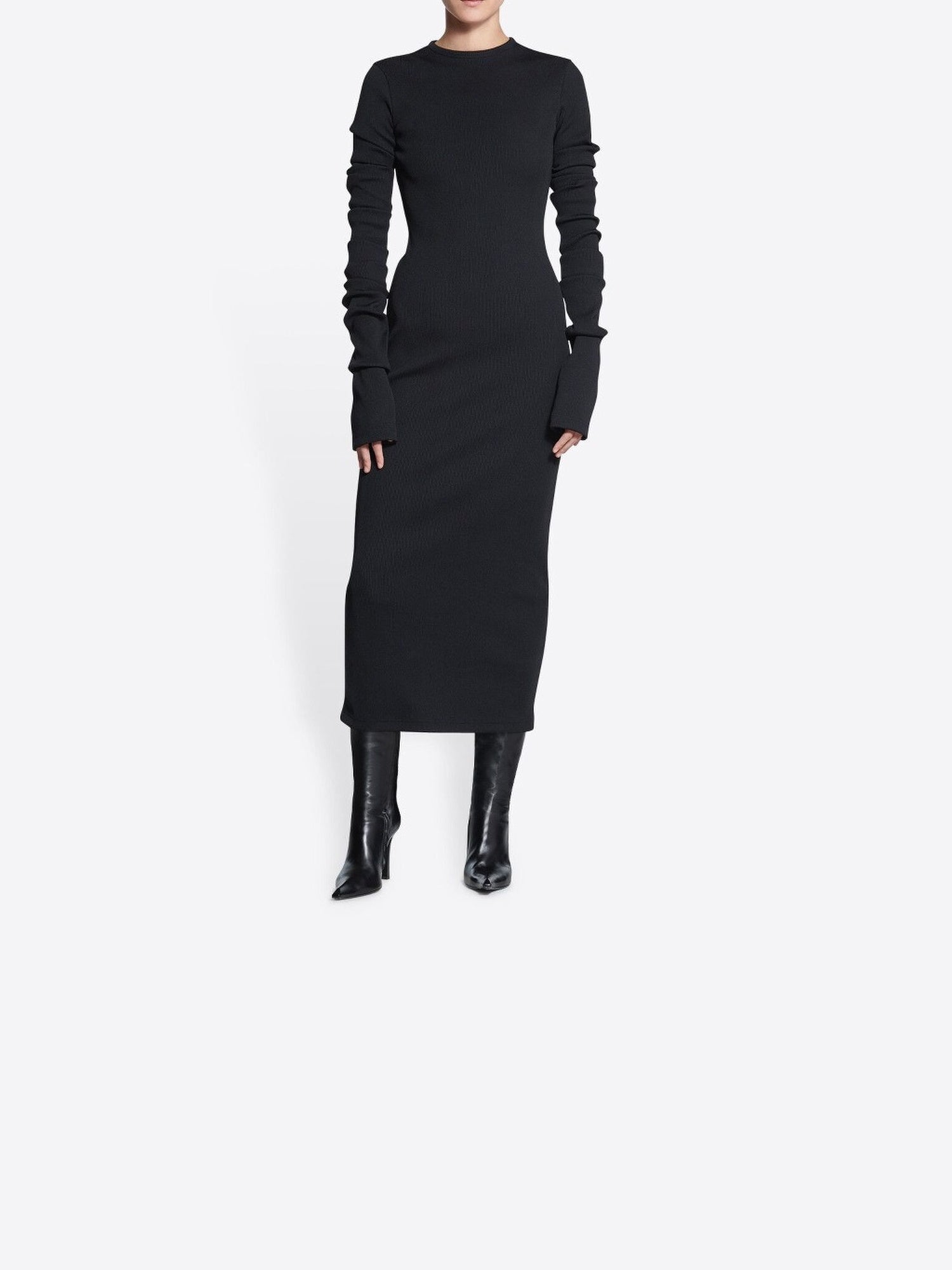 Super Long Stretch black Top - Black