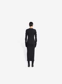 Super Long Stretch black Top - Black