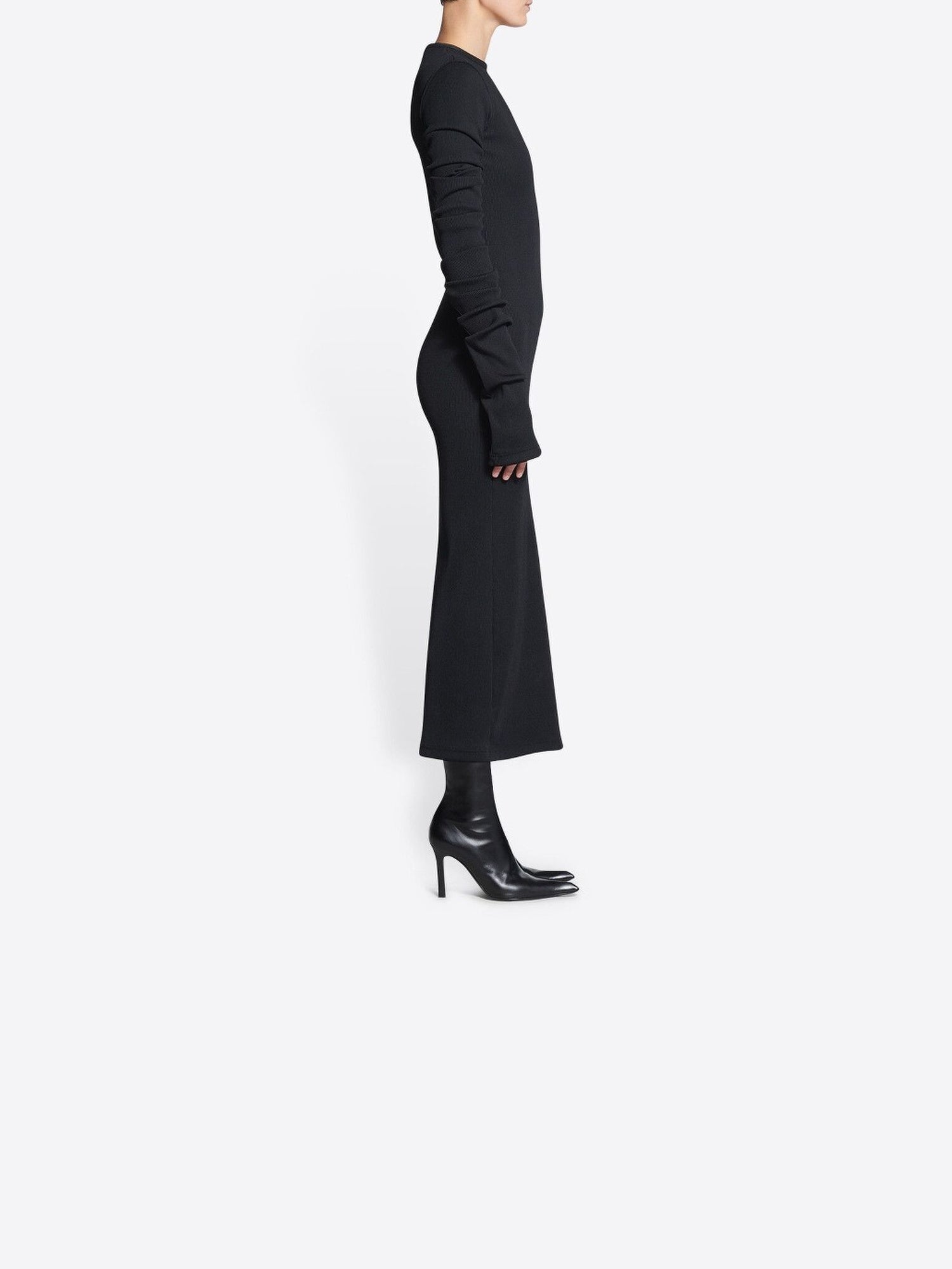 Super Long Stretch black Top - Black