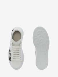 Mcqueen Graffiti Oversized white & black Sneakers - White & Black