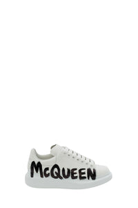 Mcqueen Graffiti Oversized white & black Sneakers - White & Black