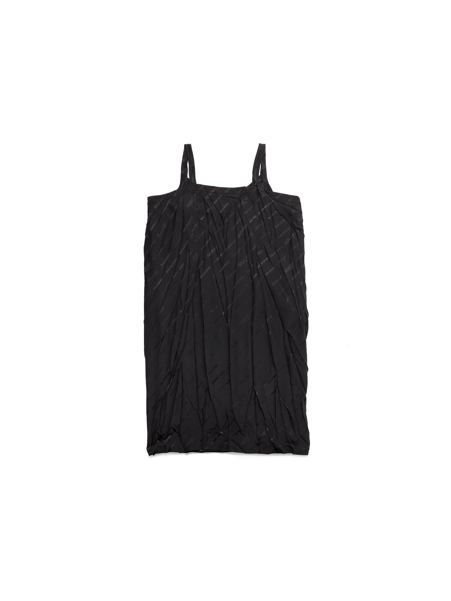 Logomania All Over Slip black Dress - Black