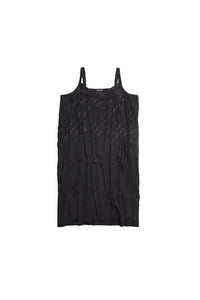 Logomania All Over Slip black Dress - Black