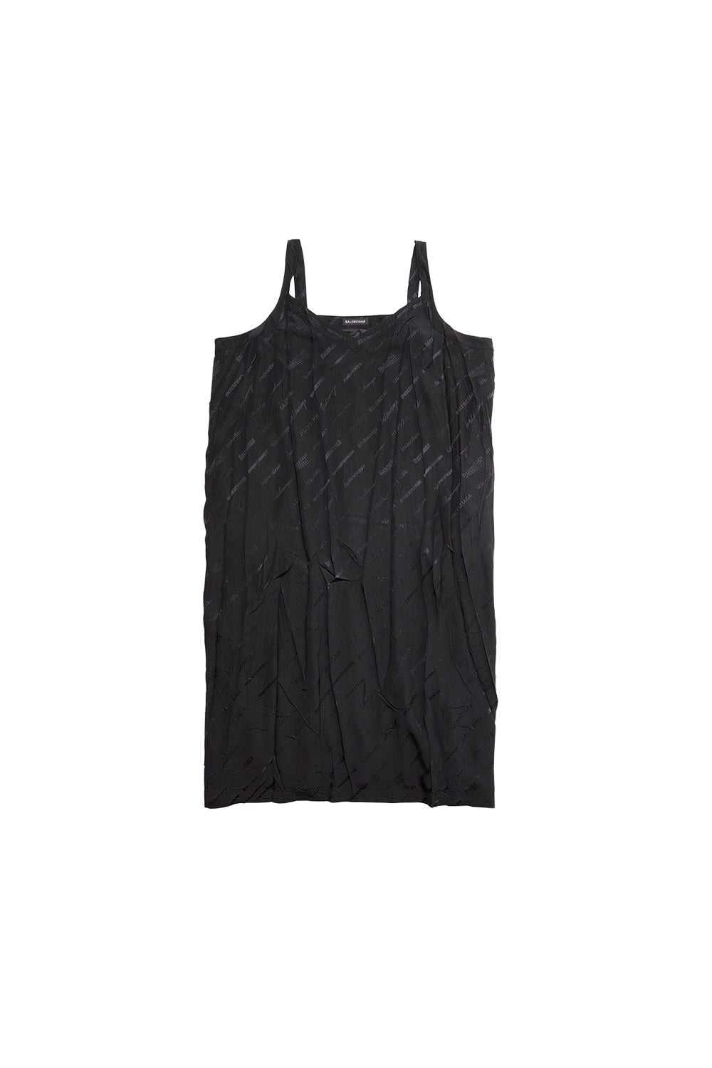 Logomania All Over Slip black Dress - Black