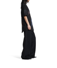 Paris Moon Upside Down T-Shirt Oversized - Washed Black