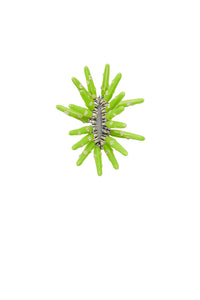Cone white & acid kiwi Ring - White & Acid Kiwi